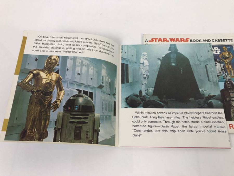 Vintage 1979 STAR WARS 24 Page Book And Vintage 1980 STAR WARS The Empire Strikes Back Book Without Cassettes [Photo 11]