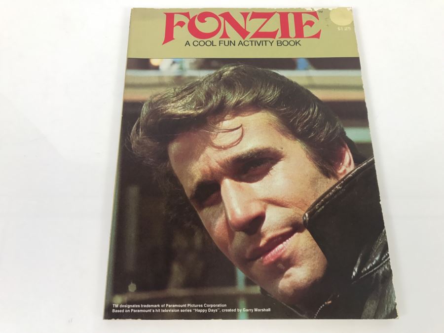  1976 FONZIE Happy Days Cool Fun Activity Book