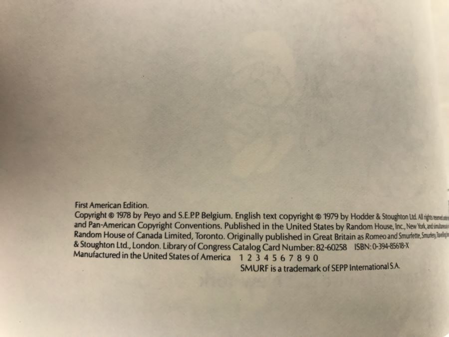 (3) Vintage 1978, 1979, 1980 First American Edition SMURF Adventures Comic Books Graphic Novels [Photo 9]