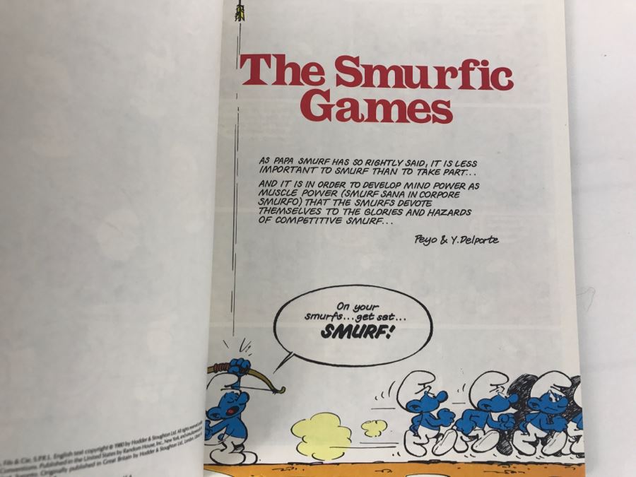 (3) Vintage 1978, 1979, 1980 First American Edition SMURF Adventures Comic Books Graphic Novels [Photo 13]