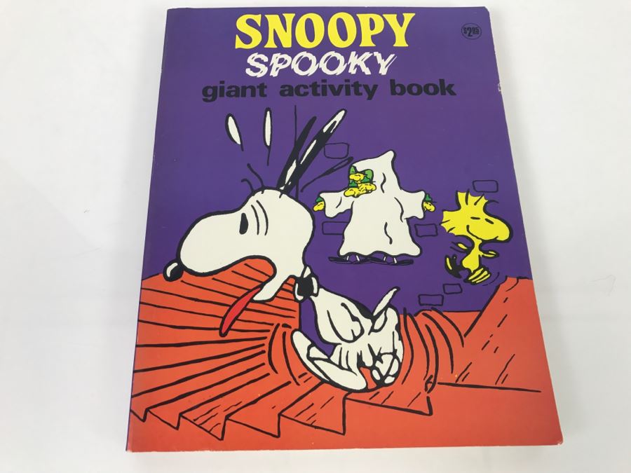 Vintage Snoopy Spooky Giant Activity Book New Old Stock