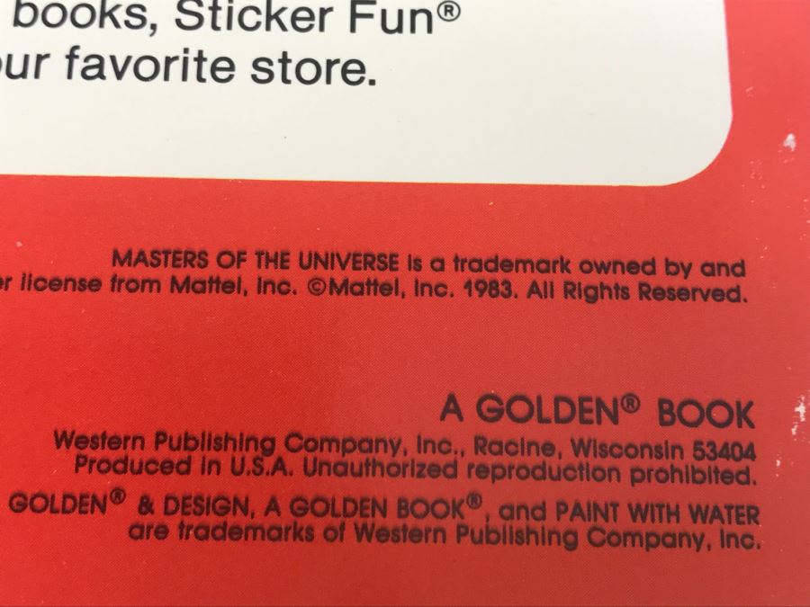 Vintage 1984 Masters Of The Universe Coloring Book And 1983 Paint With Water Book Mattel [Photo 12]