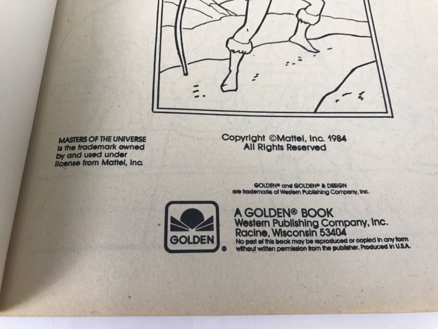 Vintage 1984 Masters Of The Universe Coloring Book And 1983 Paint With Water Book Mattel [Photo 10]
