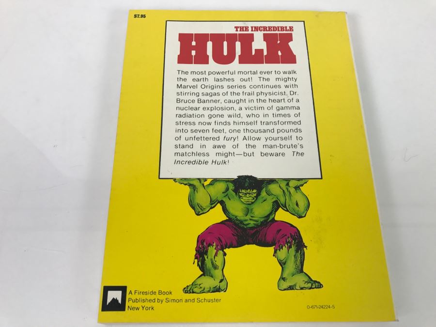 Vintage 1978 First Edition The Incredible HULK By Stan Lee Fireside Book Marvel Comics Comic Book Graphic Novel [Photo 4]