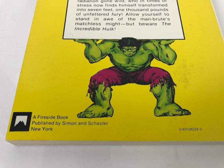 Vintage 1978 First Edition The Incredible HULK By Stan Lee Fireside Book Marvel Comics Comic Book Graphic Novel [Photo 5]
