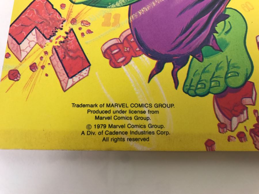 Vintage 1979 The Incredible HULK Coloring Book Marvel Comics New Old Stock [Photo 5]