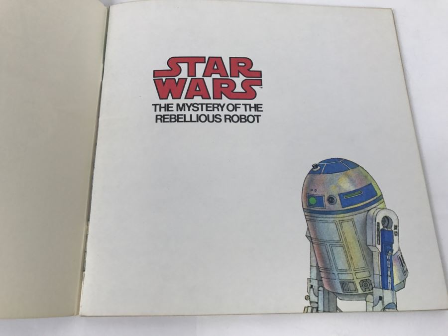 Vintage 1979 First Edition STAR WARS The Mystery Of The Rebellious Robot Book Mark Corcoran [Photo 4]