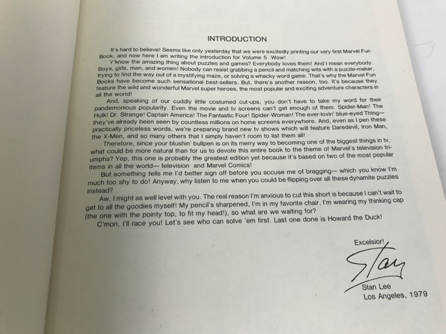 Vintage 1979 First Edition Stan Lee Presents The Mighty Marvel Fun Book #5 Book Comic Book Marvel Comics New Old Stock [Photo 9]