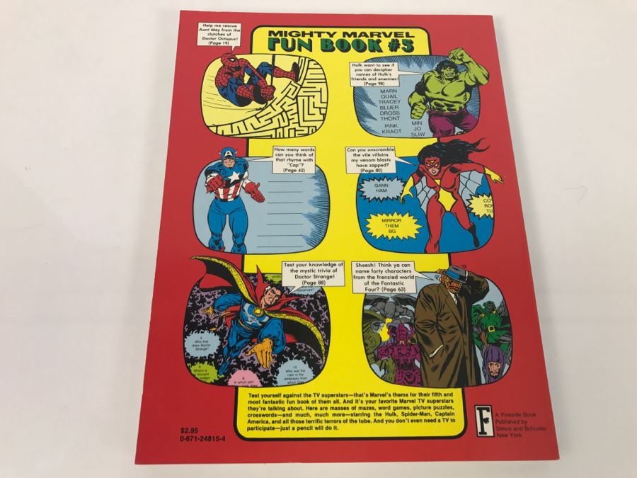 Vintage 1979 First Edition Stan Lee Presents The Mighty Marvel Fun Book #5 Book Comic Book Marvel Comics New Old Stock [Photo 5]