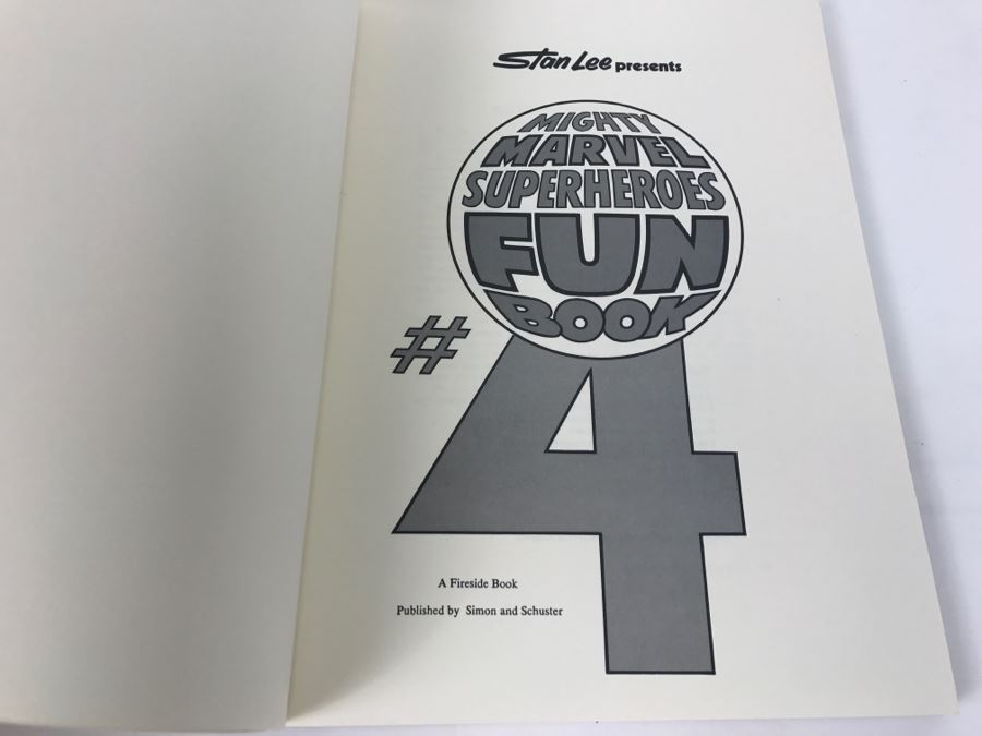 Vintage 1978 First Edition Stan Lee Presents Mighty Marvel Superheroes Fun Book #4 Comic Book Marvel Comics New Old Stock [Photo 6]