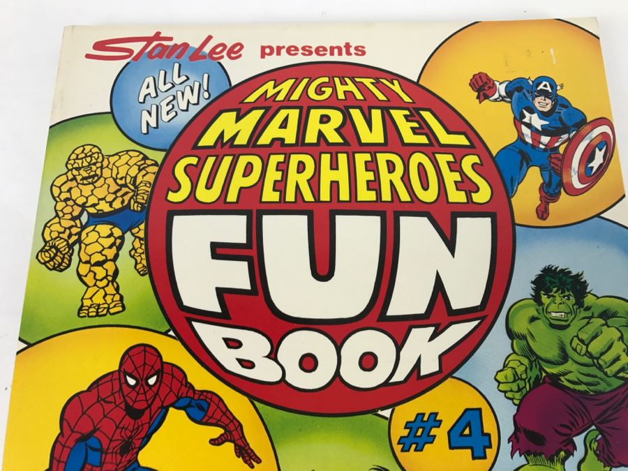 Vintage 1978 First Edition Stan Lee Presents Mighty Marvel Superheroes Fun Book #4 Comic Book Marvel Comics New Old Stock [Photo 2]