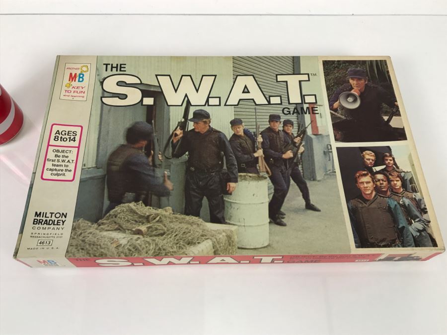 Vintage The S.W.A.T. Game Board Game MB Milton Bradley Several Games Pieces Are Punched Out Complete