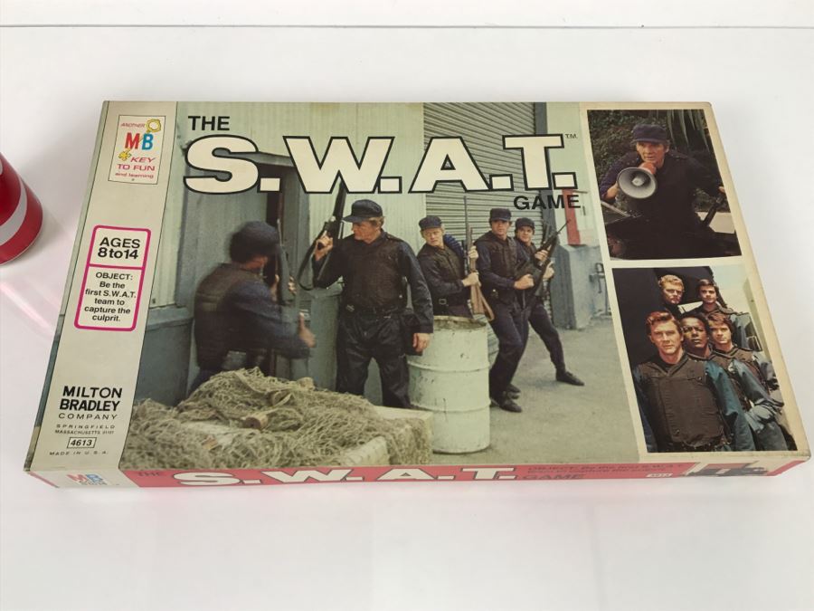 Vintage The S.W.A.T. Game Board Game MB Milton Bradley Several Games Pieces Are Punched Out Complete [Photo 1]