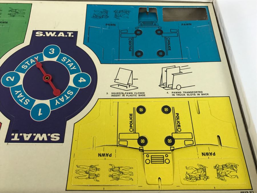 Vintage The S.W.A.T. Game Board Game MB Milton Bradley Several Games Pieces Are Punched Out Complete [Photo 10]