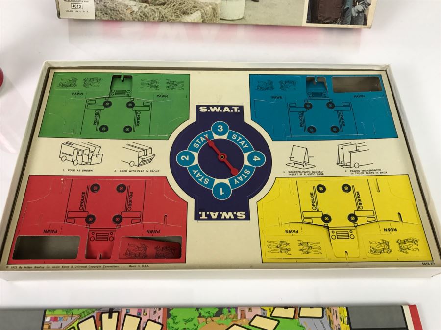 Vintage The S.W.A.T. Game Board Game MB Milton Bradley Several Games Pieces Are Punched Out Complete [Photo 8]
