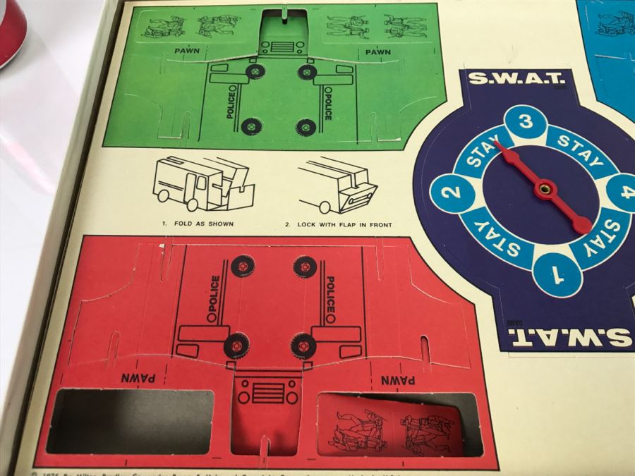 Vintage The S.W.A.T. Game Board Game MB Milton Bradley Several Games Pieces Are Punched Out Complete [Photo 9]