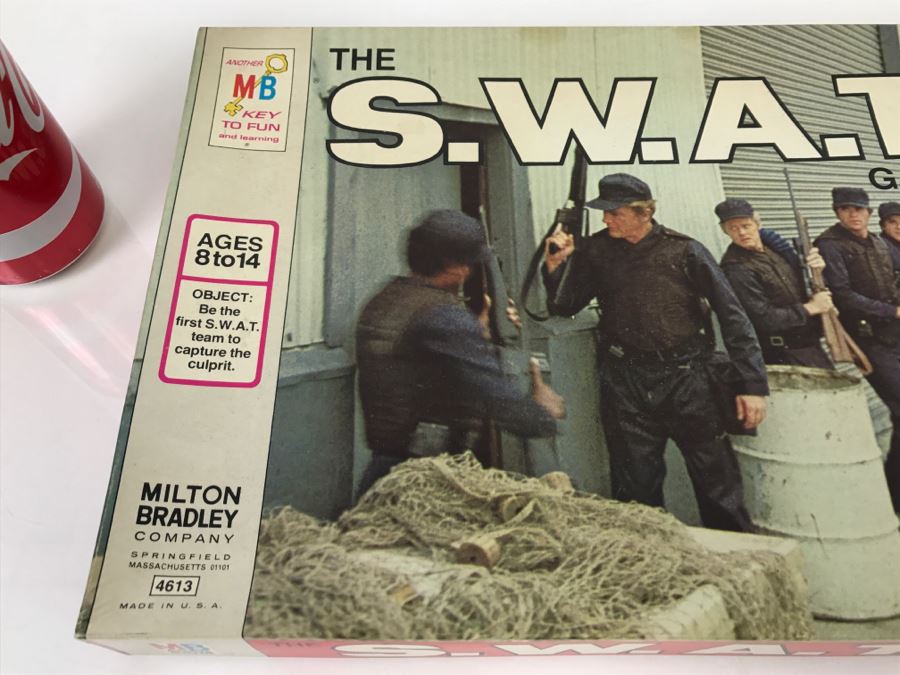 Vintage The S.W.A.T. Game Board Game MB Milton Bradley Several Games Pieces Are Punched Out Complete [Photo 2]