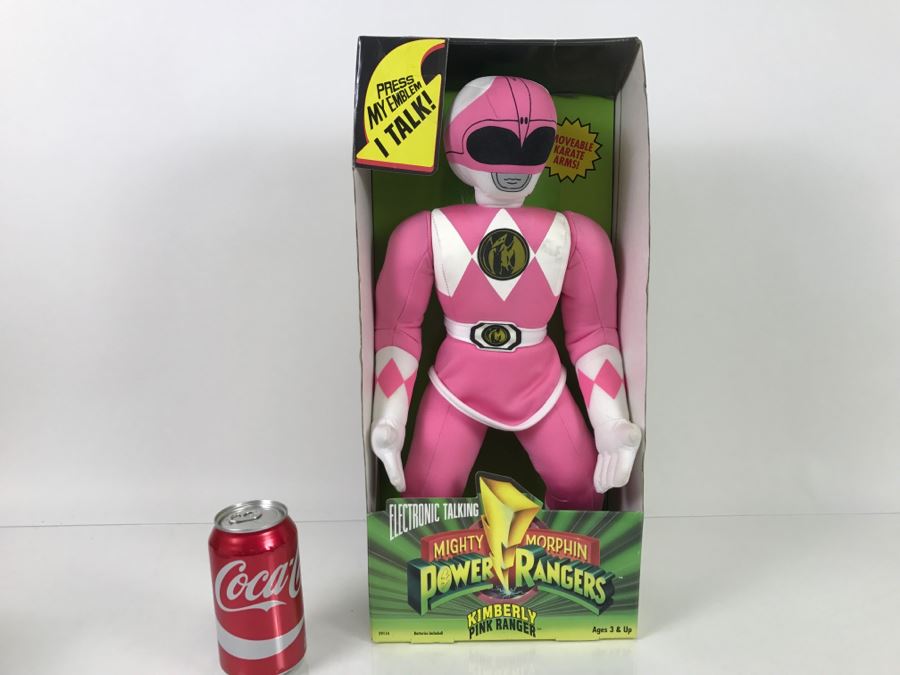 Vintage 1994 Electronic Talking Mighty Morphin Power Rangers Kimberly Pink Ranger New In Packaging