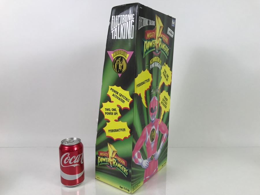Vintage 1994 Electronic Talking Mighty Morphin Power Rangers Kimberly Pink Ranger New In Packaging [Photo 6]
