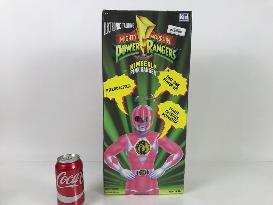 Vintage 1994 Electronic Talking Mighty Morphin Power Rangers Kimberly Pink Ranger New In Packaging [Photo 5]