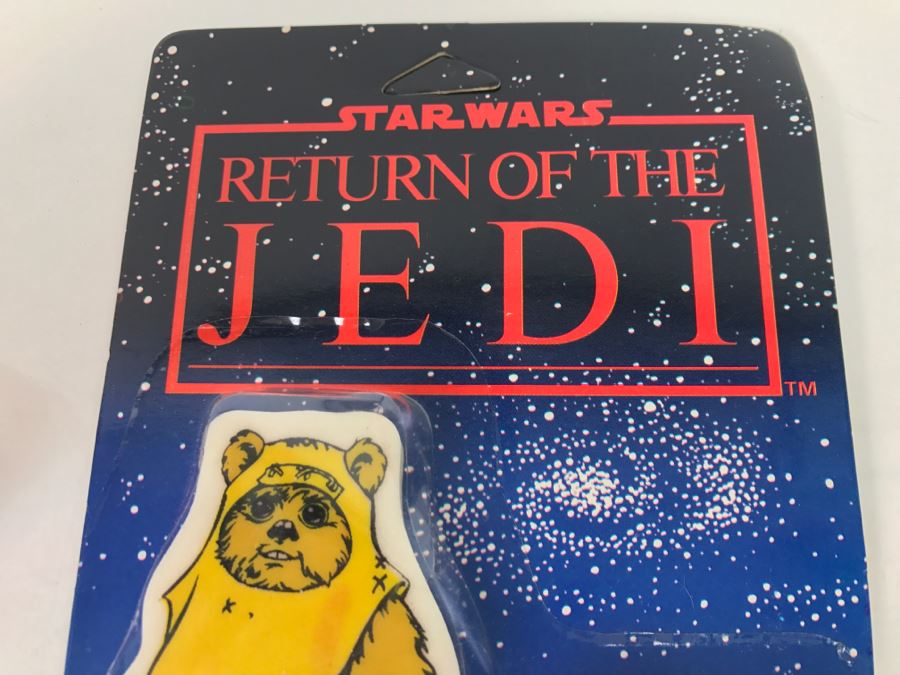 Vintage 1983 STAR WARS Return Of The Jedi Pencil Sharpener And Eraser New In Packaging [Photo 2]