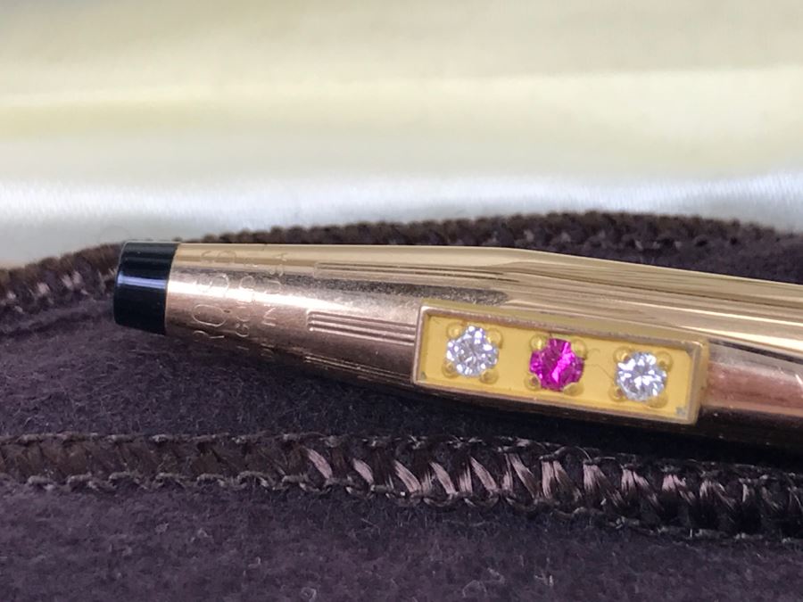 Gold Filled CROSS Pen Pencil Set With Case [Photo 5]