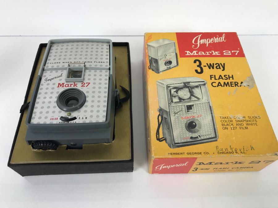 Imperial Mark 27 3-Way Flash Camera In Original Box