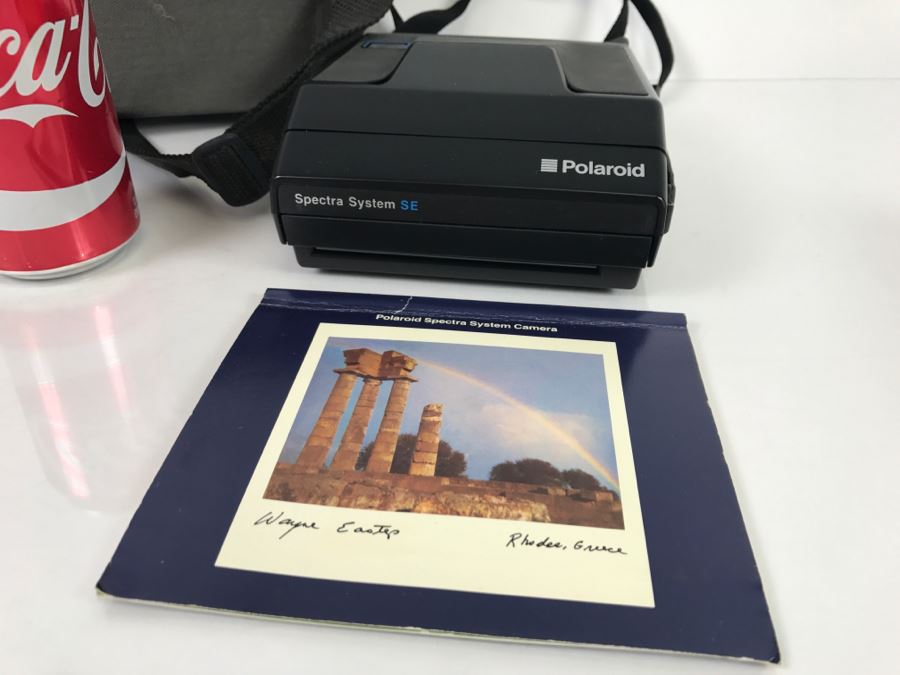 Polaroid Spectra System SE Camera With Original Manual And Carrying Case