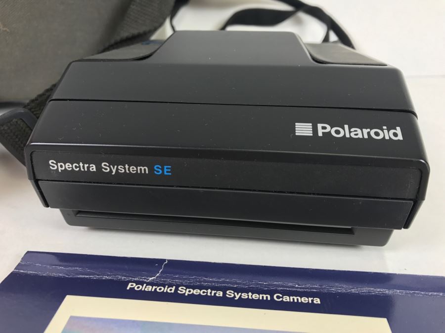 Polaroid Spectra System SE Camera With Original Manual And Carrying Case