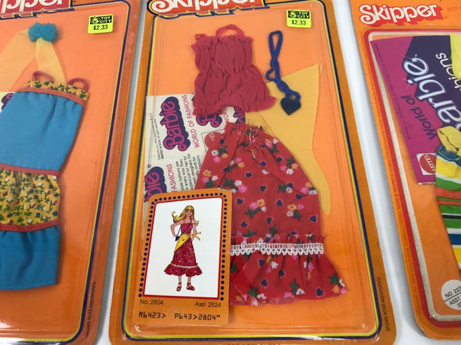 (3) Vintage 1975 1978 Skipper Fashion Collectibles Barbie Doll Clothes New In Packaging [Photo 8]