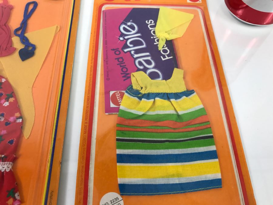 (3) Vintage 1975 1978 Skipper Fashion Collectibles Barbie Doll Clothes New In Packaging [Photo 11]