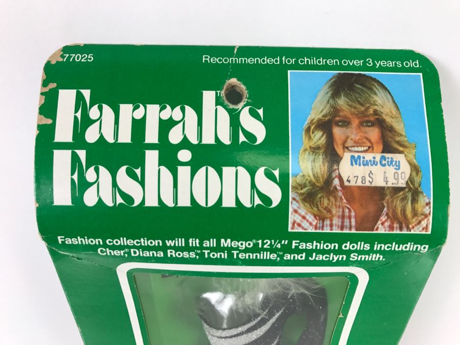 Vintage 1977 MEGO Farrah's Fashions Doll Clothes Designed By Bob Mackie In Original Packaging 77025 [Photo 2]