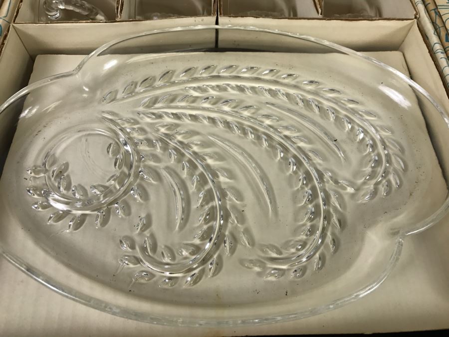 Set Of (3) Complete Homestead Snack Sets By Federal Glass Co. In Original Packaging [Photo 9]