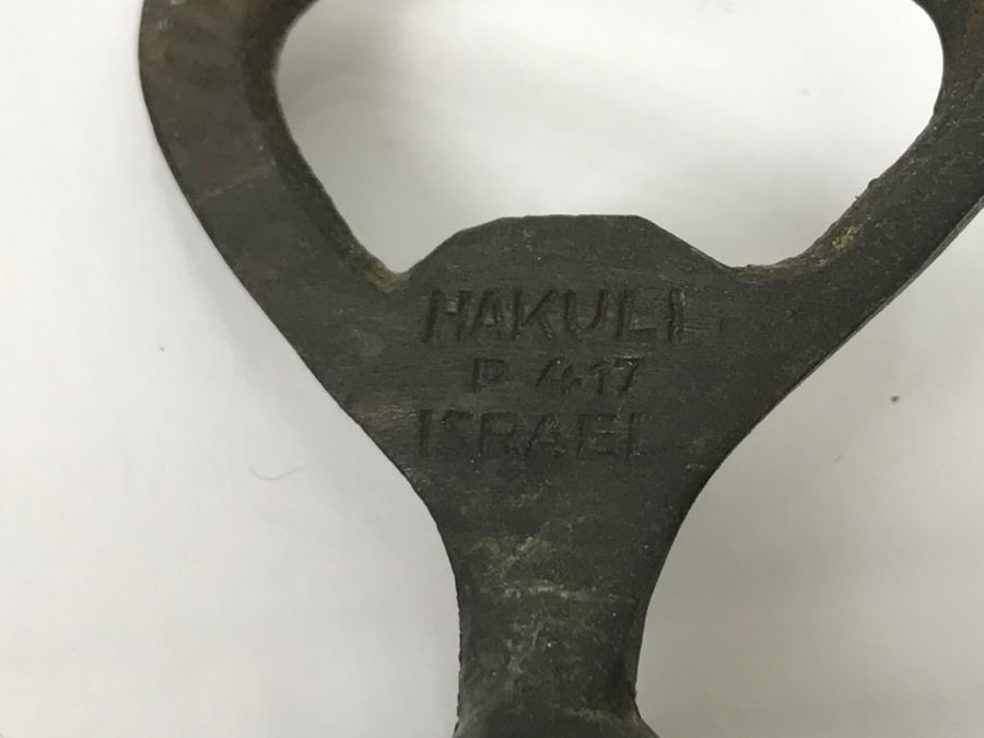 Vintage HAKULI Israel Bronze Dachsund Corkscrew And Bottle Opener Signed P 417 Barware [Photo 8]