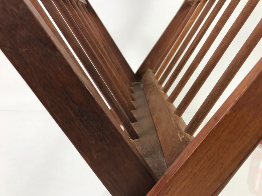 Mid-Century Modern Teak Folding Magazine Rack [Photo 8]