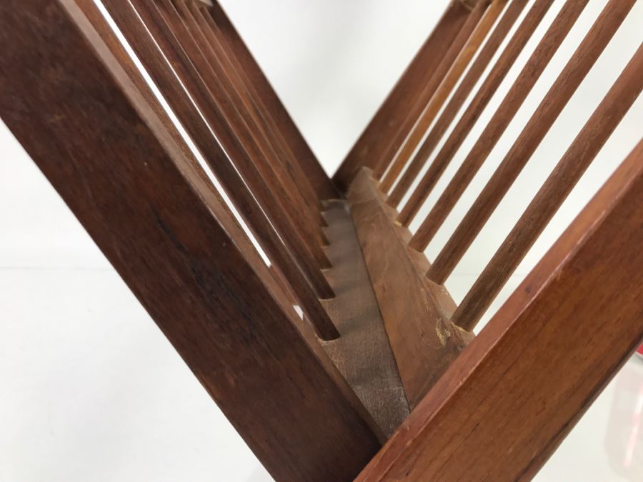 Mid-Century Modern Teak Folding Magazine Rack [Photo 7]