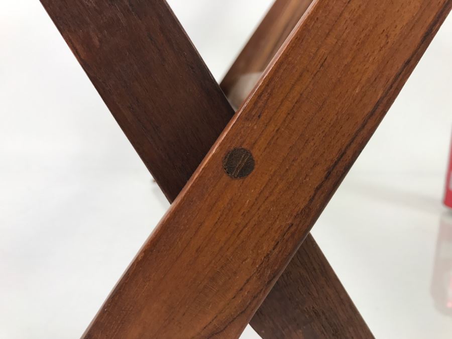 Mid-Century Modern Teak Folding Magazine Rack [Photo 6]