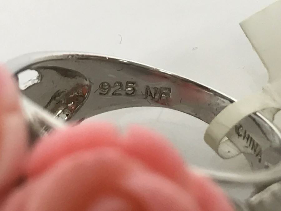 Sterling Silver Rose Ring With Original Tags New In Box 18.3g [Photo 11]