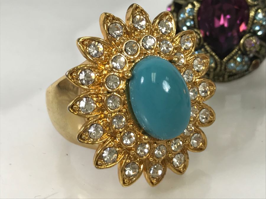 (3) Costume Jewelry Rings Heidi Daus [Photo 12]