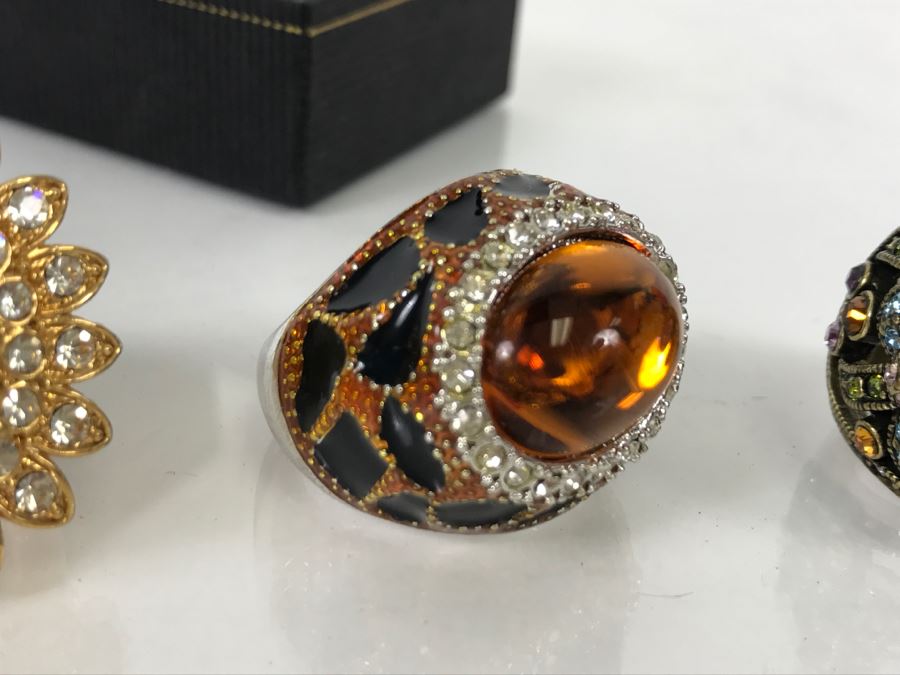 (3) Costume Jewelry Rings Heidi Daus [Photo 3]