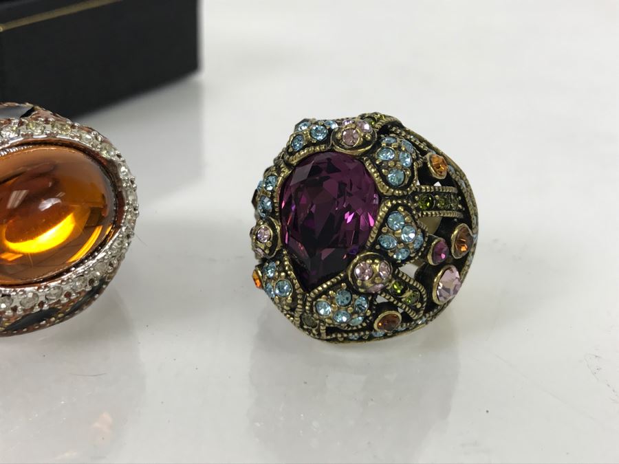 (3) Costume Jewelry Rings Heidi Daus [Photo 4]