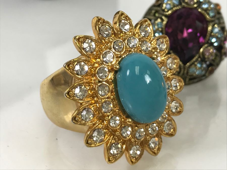 (3) Costume Jewelry Rings Heidi Daus [Photo 11]