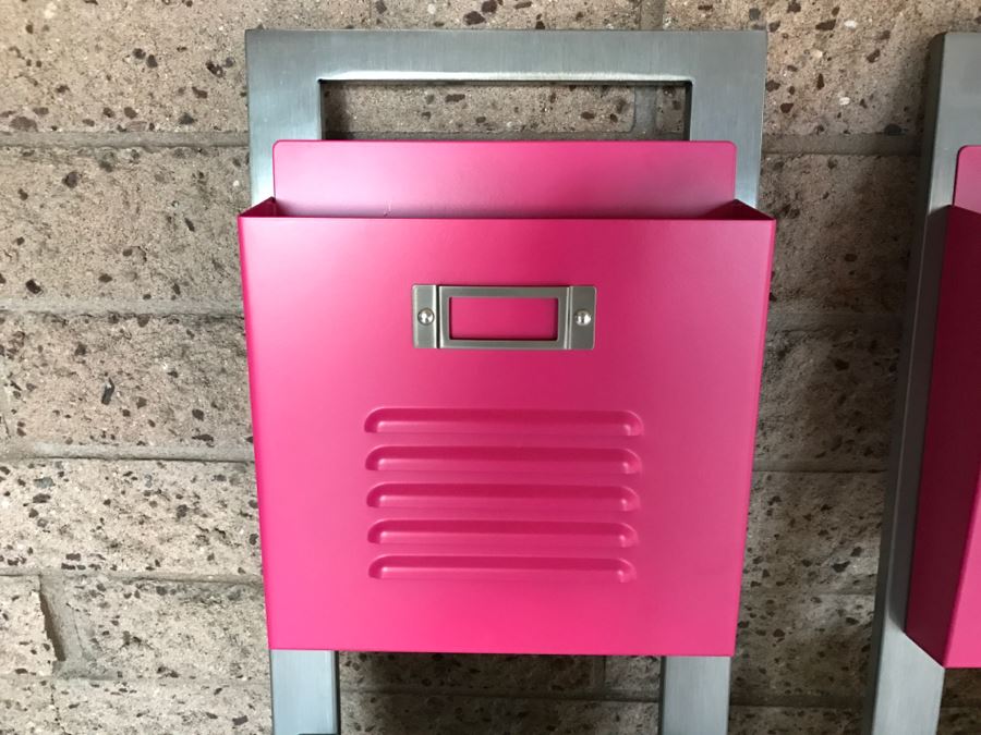 Pair Of Pottery Barn Teen Locker Magazine Racks [Photo 4]