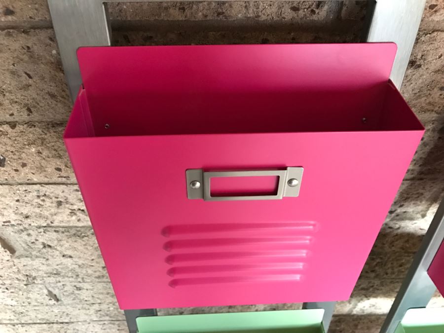 Pair Of Pottery Barn Teen Locker Magazine Racks [Photo 6]