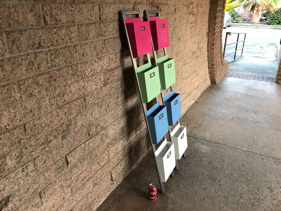 Pair Of Pottery Barn Teen Locker Magazine Racks [Photo 5]