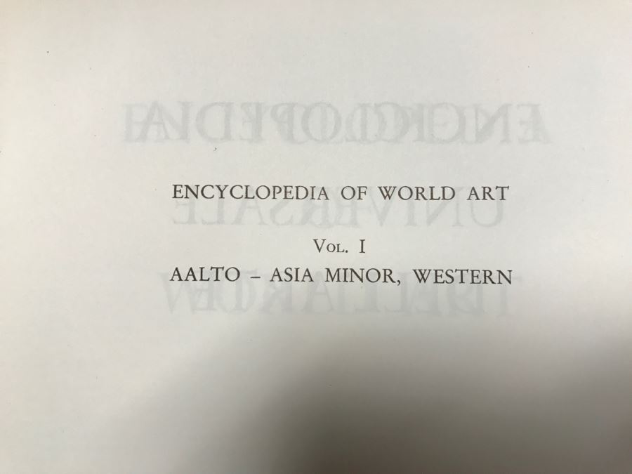 Vintage First Edition 1959 Complete Set Of Encyclopedia Of World Art 15 Volumes McGraw Hill Printed In Italy Retails $300-$500 [Photo 5]