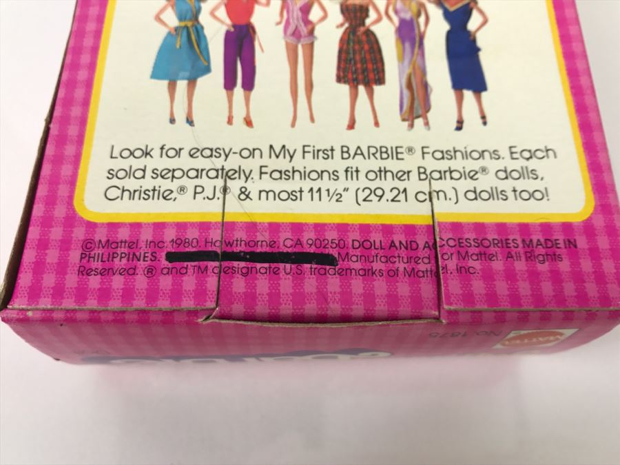 Vintage 1980 My First Barbie Mattel 1875 In Box [Photo 8]