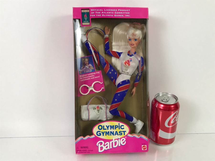 Olympic Gymnast Barbie Atlanta Olympics Mattel 15123 1995 In Box