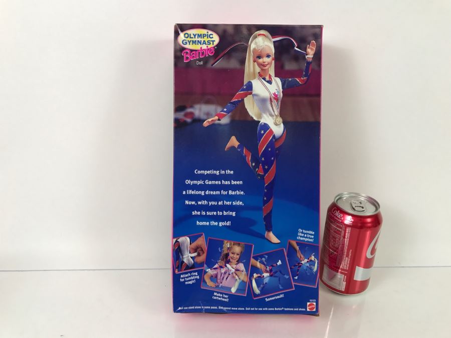 Olympic Gymnast Barbie Atlanta Olympics Mattel 15123 1995 In Box [Photo 6]