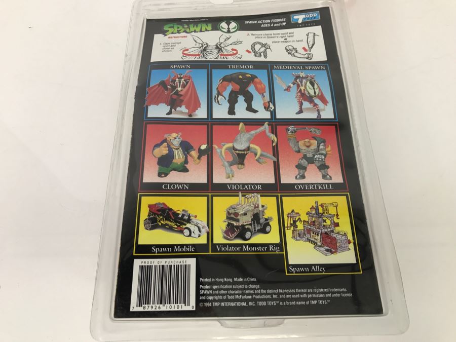 Todd McFarlane's Spawn Action Figure With Special Edition #1 Comic Book Item# 10101 1994 New In Packaging [Photo 9]